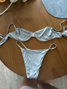 Light Blue Women's Bikini Set - Classic Two-Piece Swimwear